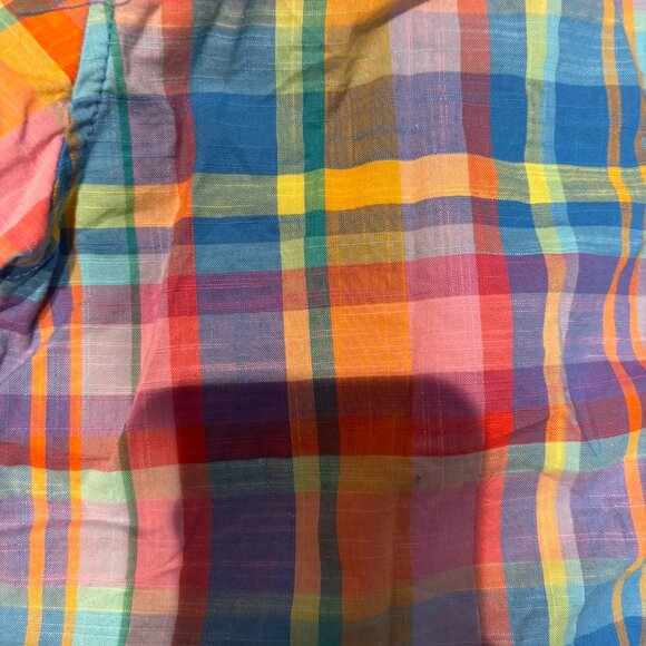 Cat & Jack Boys’ Plaid Button-Up Shirt – Multi-Colored, Dress/Casual XL - Picture 4 of 6